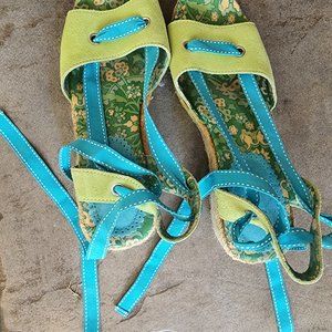 ESPADRILLES REAL   LACEUP  JUTE  PLATFORMS